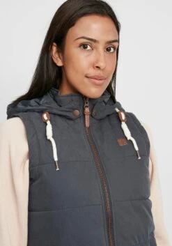 OXMO Westen Kurzweste Lew Frauen Blau -OXMO Verkaufs-Shop b371057905b0b5967b8fe6bf8aa896ed