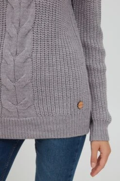 OXMO Feinstrickpullover Pullover Natasja Frauen Graumeliert -OXMO Verkaufs-Shop b3a14f1746a42dddb19471129b173033