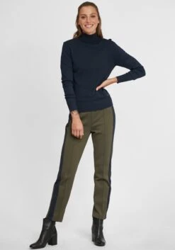 OXMO Pullover Rollkragenpullover Wina Frauen Dunkelblau -OXMO Verkaufs-Shop b4df39c5f7c3feb2082f3cb256e4b7bd
