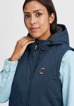 OXMO Westen Weste Tenja Frauen Blau / Navy / Dunkelblau -OXMO Verkaufs-Shop b541334d46116e76d7046648ad02c4a8