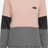 OXMO Sweatshirts Sweatshirt Trine Frauen Dunkelgrau / Graumeliert / Rosa