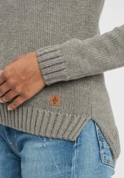 OXMO Pullover Rollkragenpullover Pia Frauen Grau / Hellgrau -OXMO Verkaufs-Shop b869202694faf337673ec17534805d2d