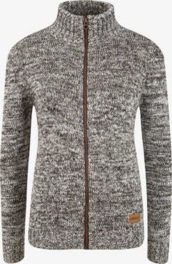 OXMO Strickjacken Strickjacke Phenix Frauen Grau