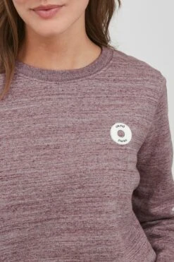 OXMO Sweatshirts Rundhalspullover Hella Frauen Braunmeliert -OXMO Verkaufs-Shop b8a036fb0afe510ac0acc050013d6ed9