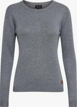 OXMO Verkaufs-Shop 22 OXMO Pullover Strickpullover Edda Frauen Graumeliert