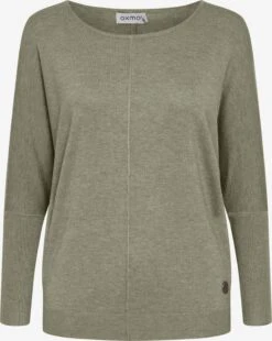 OXMO Pullover Strickpullover Herdis Frauen Dunkelgrün
