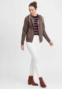 OXMO Sweatjacken Kapuzensweatjacke Vicky Frauen Braun / Cognac -OXMO Verkaufs-Shop bca660d17820c52c6ccb99d7ce531884