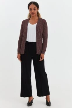 OXMO Strickjacken Strickjacke NENA Frauen Weinrot -OXMO Verkaufs-Shop bd5cf6e785e168506da41f5e95ff849b