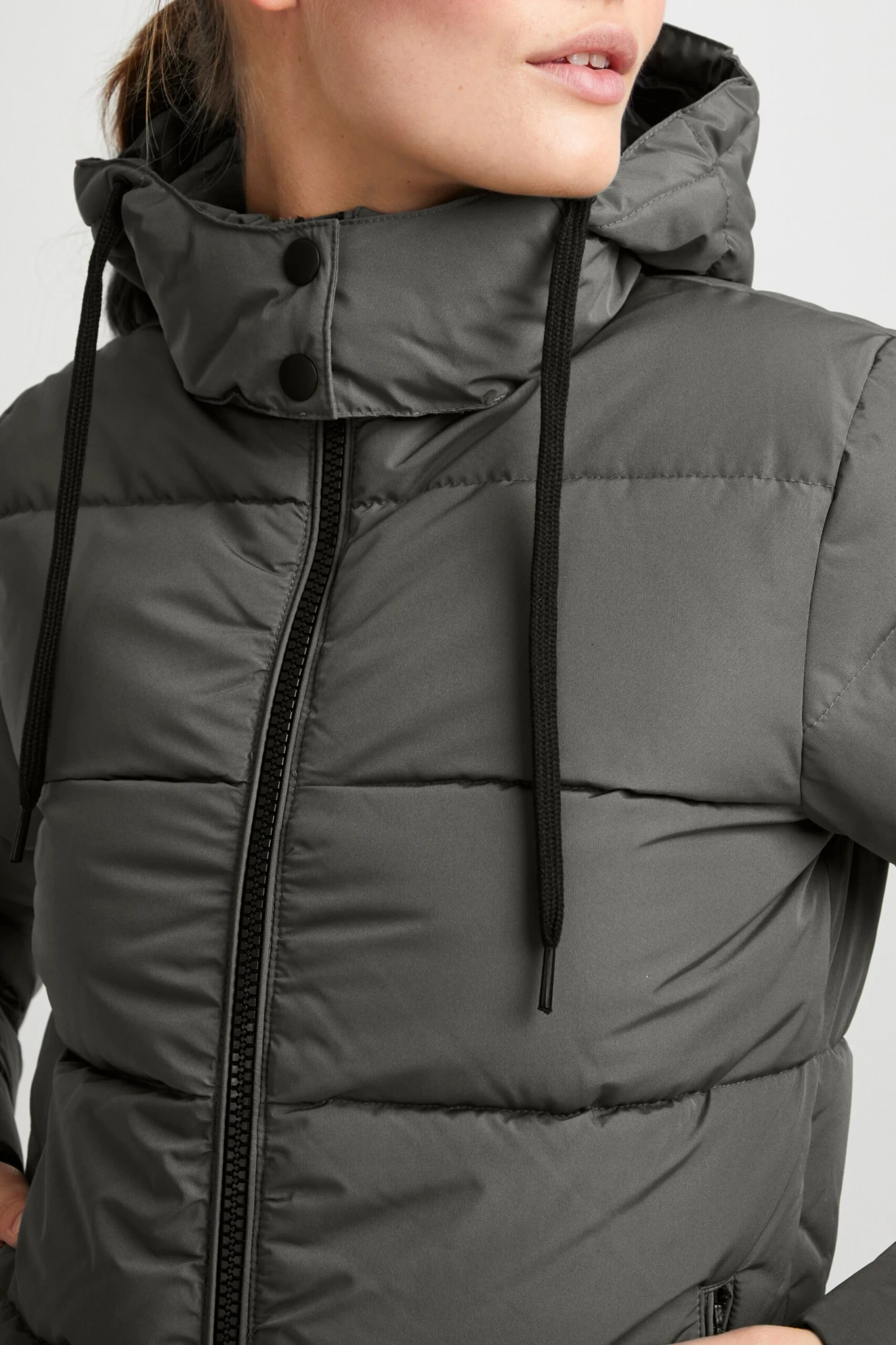 OXMO Winterjacken Winterjacke Sofina Frauen Grau / Silbergrau 5 OXMO Winterjacken Winterjacke Sofina Frauen Grau / Silbergrau – Bild 5