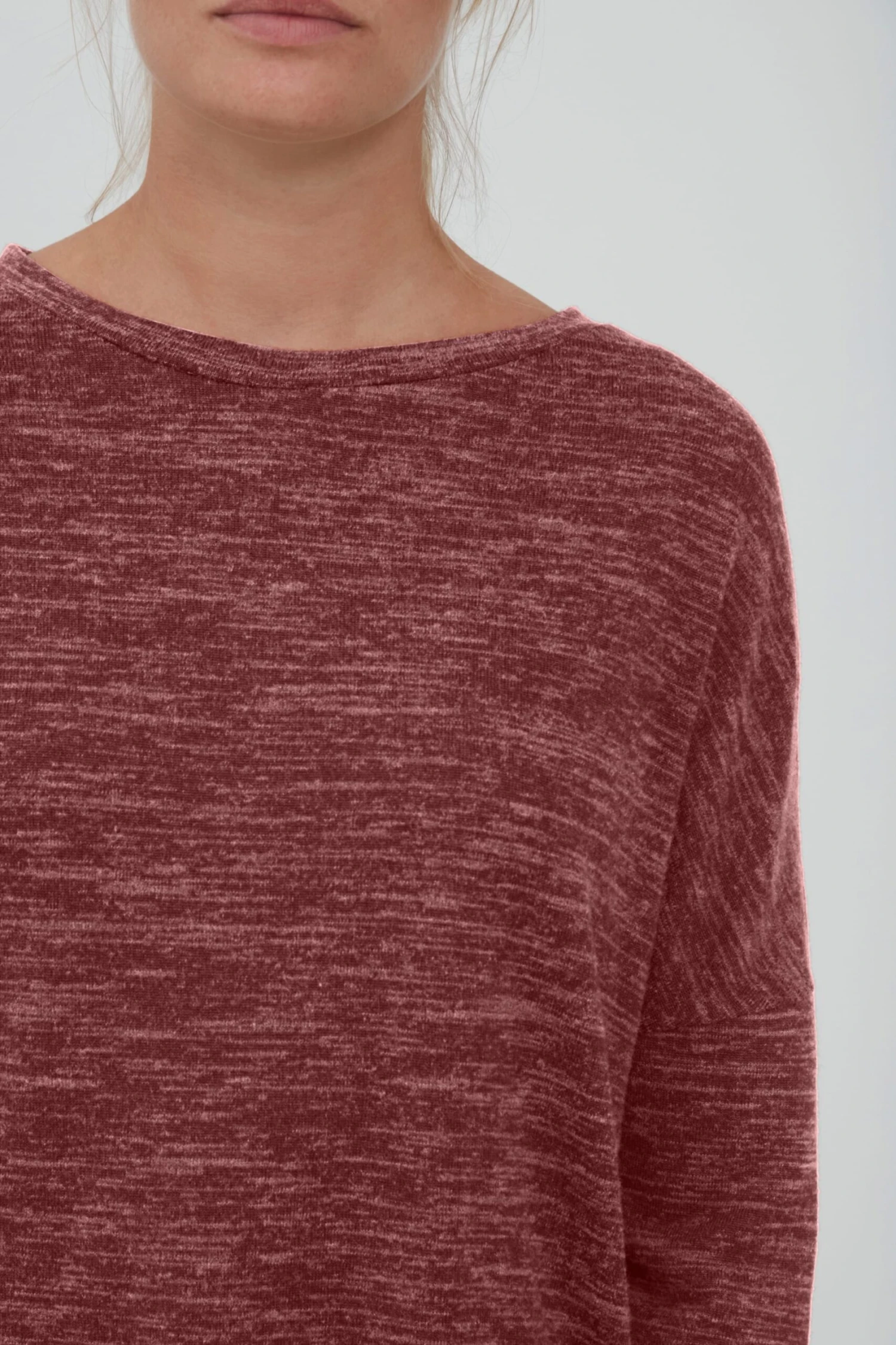 OXMO Sweatshirts Sweatshirt Benta Frauen Braunmeliert 5 OXMO Sweatshirts Sweatshirt Benta Frauen Braunmeliert – Bild 5