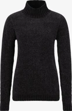 OXMO Feinstrickpullover Pullover Estella Frauen Schwarz