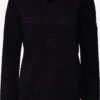 OXMO Pullover Strickpullover HANNA Frauen Schwarz