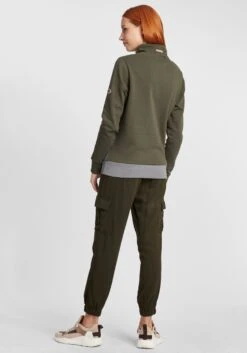 OXMO Pullover Hoodie Agda Frauen Grau / Oliv -OXMO Verkaufs-Shop c232ec617f74ede65f3c9297db2d632e