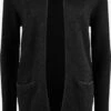 OXMO Strickjacken Strickjacke Hilda Frauen Schwarz