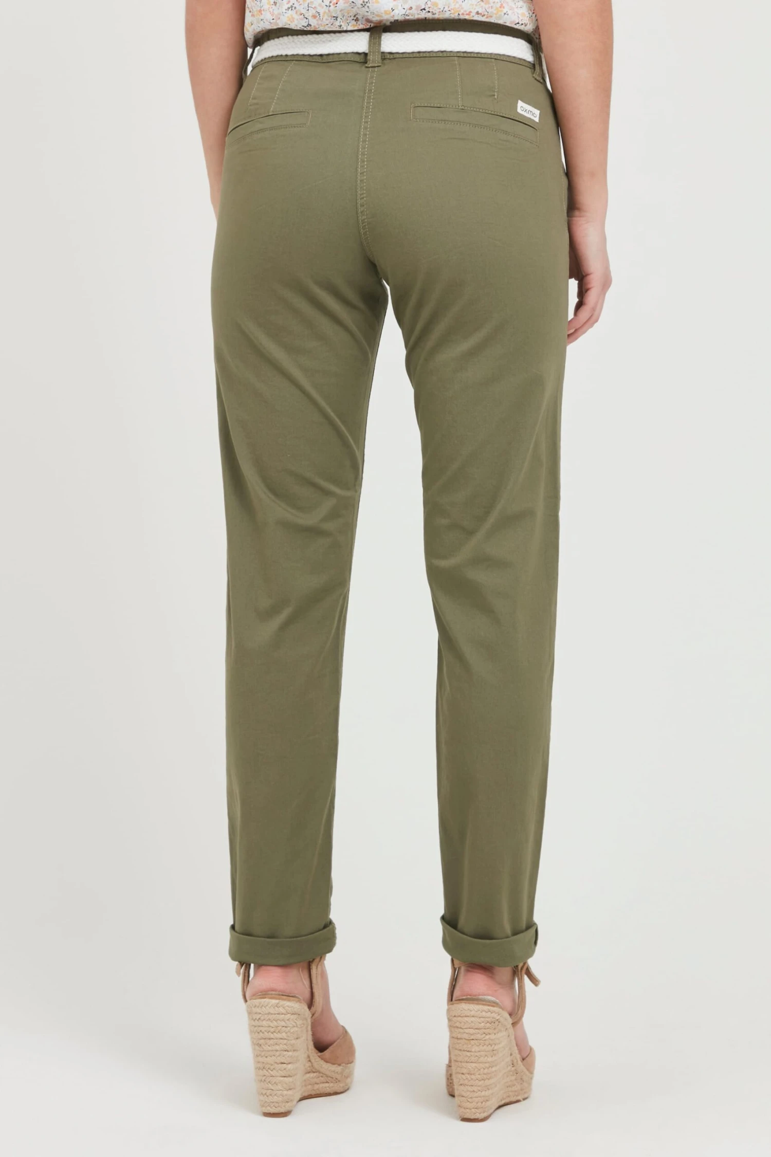 OXMO Chinos Slimfit Hose Chakira Frauen Khaki 4 OXMO Chinos Slimfit Hose Chakira Frauen Khaki – Bild 4