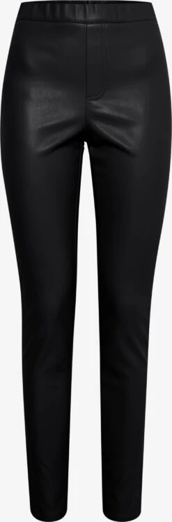 OXMO Leggings Slimfit Lederimitathose PAULINE Frauen Schwarz