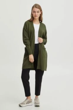 OXMO Strickjacken Strickjacke Frauen Dunkelgrün -OXMO Verkaufs-Shop c48805c1ec011886eacb53db91a159f2