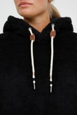 OXMO Kapuzenpullover Hoodie ANNIKEN Frauen Schwarz -OXMO Verkaufs-Shop c4f125644b5550e9f33925ed057aac1e