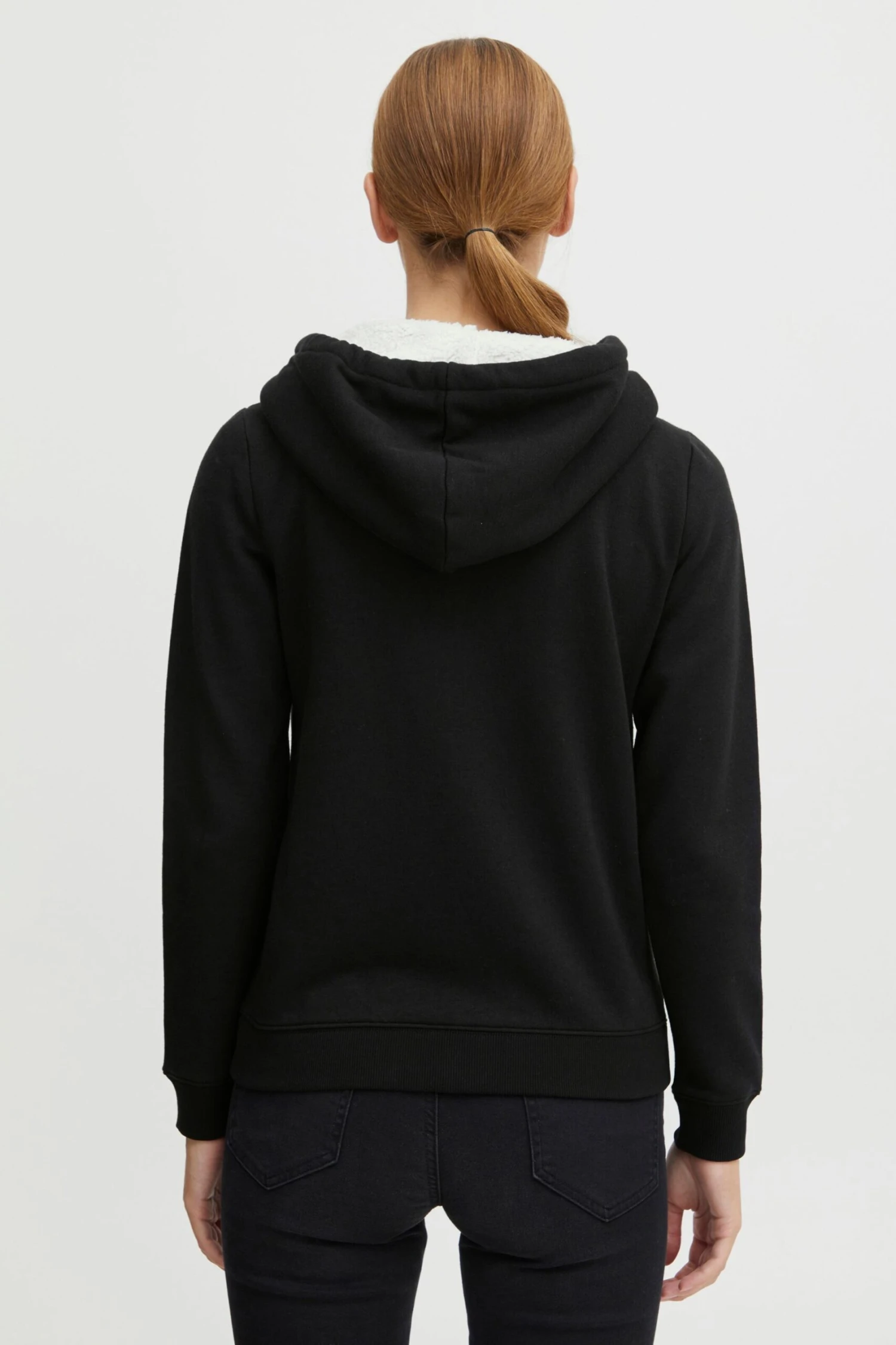 OXMO Sweatjacken Sweatshirtjacke Binja Frauen Schwarz 4 OXMO Sweatjacken Sweatshirtjacke Binja Frauen Schwarz – Bild 4