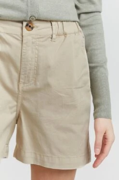 OXMO Shorts Regular Chinoshorts Chai Frauen Beige -OXMO Verkaufs-Shop c57cd1a2a637706161fa959ab6403059