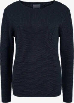 OXMO Feinstrickpullover Pullover Helen Frauen Schwarz