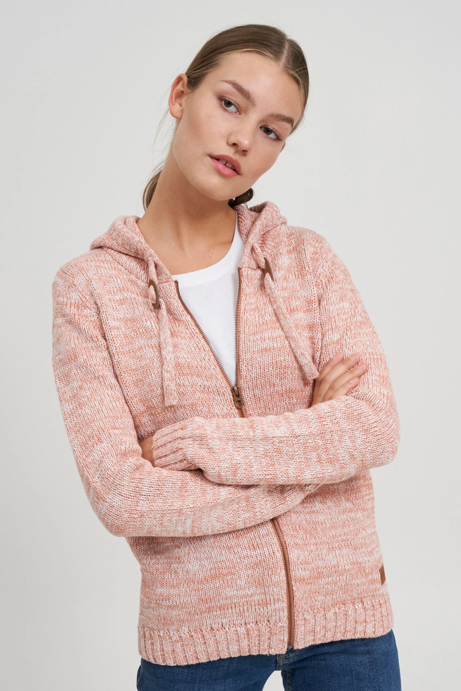 OXMO Strickjacken Strickjacke Philadelphia Frauen Rosa 2 OXMO Strickjacken Strickjacke Philadelphia Frauen Rosa – Bild 2