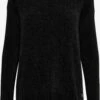OXMO Feinstrickpullover Pullover Elvina Frauen Schwarz