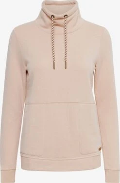 OXMO Feinstrickpullover Hoodie Vimpa Frauen Pastellorange