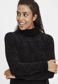 OXMO Feinstrickpullover Pullover Estella Frauen Schwarz -OXMO Verkaufs-Shop c88114bfefc169c1488c37ee5d49714c