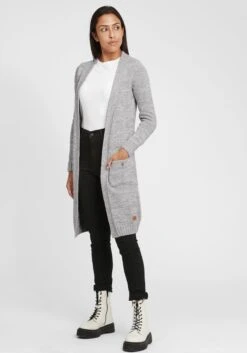 OXMO Strickjacken Strickjacke Philetta Frauen Grau -OXMO Verkaufs-Shop ca430e5f6cf72fb72747a16818cc25dd