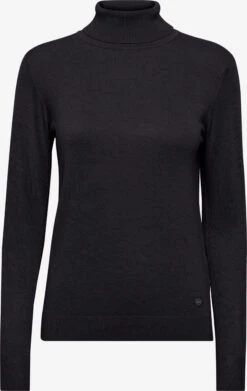 OXMO Rollkragenpullover Pullover Katja Frauen Schwarz