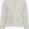 OXMO Pullover Troyer GRETHE Frauen Weiß