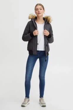 OXMO Winterjacken Winterjacke Acila Frauen Grau -OXMO Verkaufs-Shop cd91dbd1f764736261d24df68029c49a