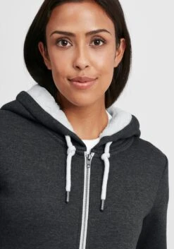 OXMO Sweatjacken Sweatjacke Binja Frauen Grau -OXMO Verkaufs-Shop ce9278586e8995cb4adca606f8a37ca7