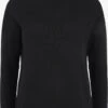 OXMO Strickjacken Rollkragenpullover Sina Frauen Schwarz
