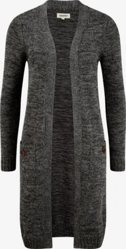 OXMO Strickjacken Strickjacke Philetta Frauen Grau / Dunkelgrau