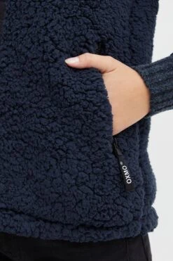 OXMO Westen Plüschweste Oxelinor Frauen Blau -OXMO Verkaufs-Shop d073959d9760d5d11ff4a9caaea2017d