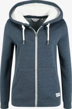 OXMO Sweatjacken Sweatjacke Binja Frauen Blau