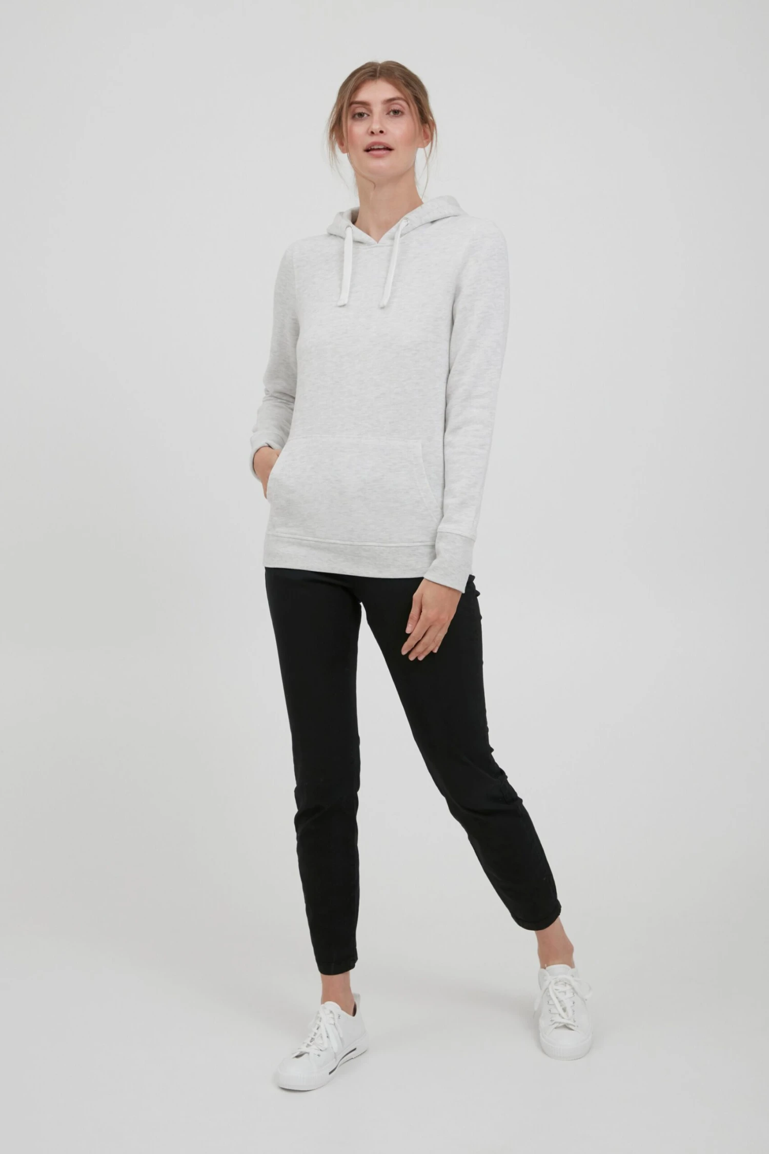 OXMO Kapuzenpullover Hoodie Olive Frauen Weiß 3 OXMO Kapuzenpullover Hoodie Olive Frauen Weiß – Bild 3