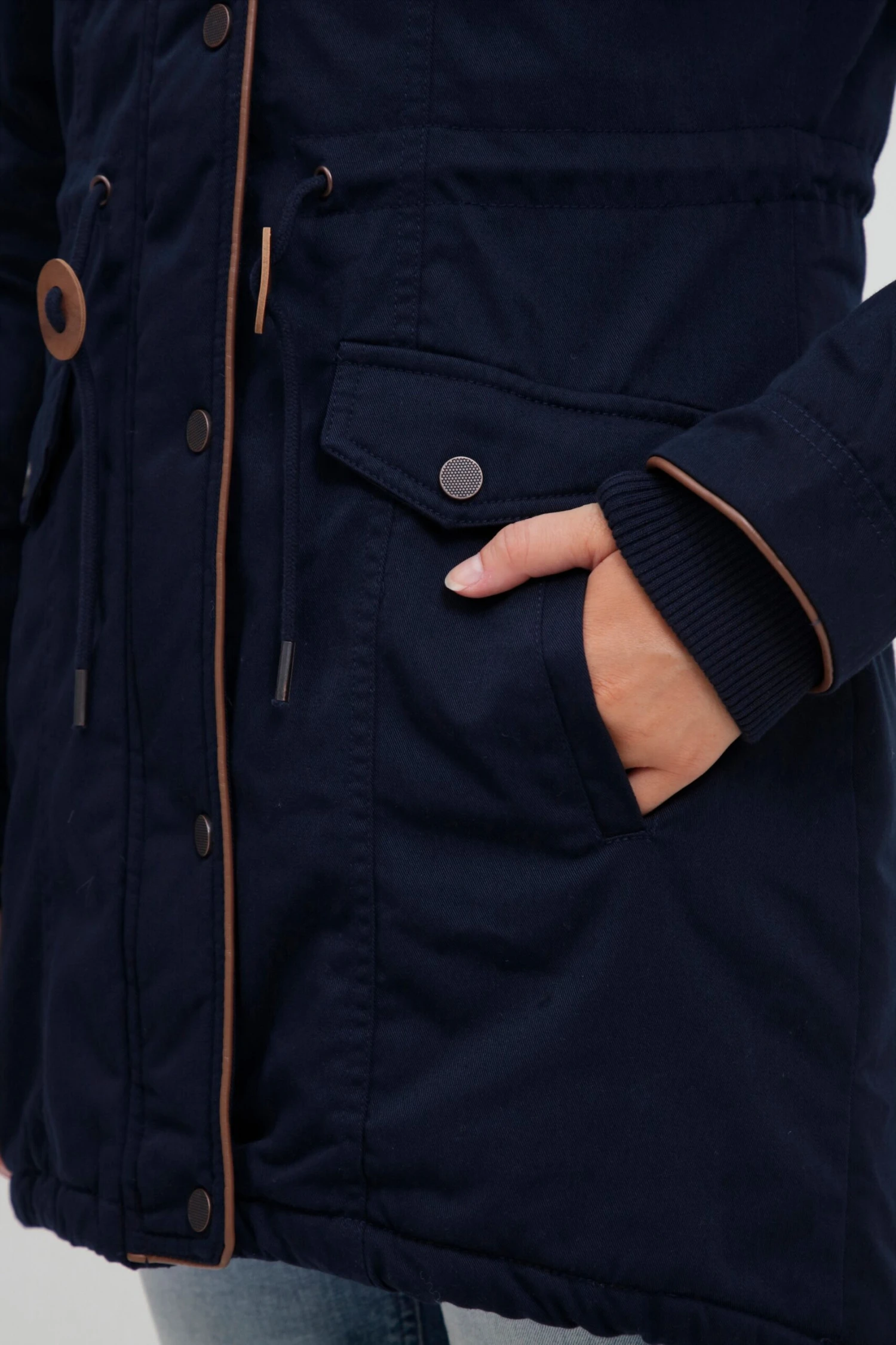 OXMO Jacken Parka ANNA Frauen Dunkelblau 6 OXMO Jacken Parka ANNA Frauen Dunkelblau – Bild 6