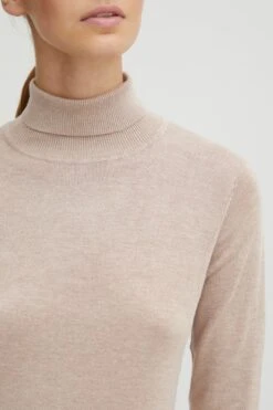 OXMO Rollkragenpullover Pullover Frauen Beige -OXMO Verkaufs-Shop d5735645a8b82dc5426159ba6828e3a8