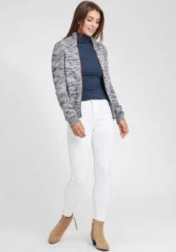 OXMO Strickjacken Strickjacke Phenix Frauen Blau / Grau -OXMO Verkaufs-Shop d60a5e6a82fc8556185d703358d2cbeb