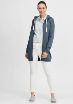 OXMO Sweatjacken Kapuzensweatjacke Olinda Frauen Blau 8 OXMO Sweatjacken Kapuzensweatjacke Olinda Frauen Blau -OXMO Verkaufs-Shop d9dc29c9df1e1ee46374d6068a03a848