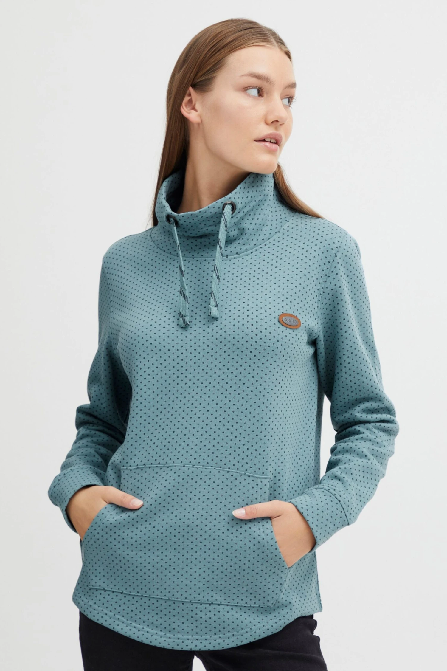 OXMO Pullover Oberteile Amini Frauen Blau 2 OXMO Pullover Oberteile Amini Frauen Blau – Bild 2