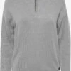 OXMO Rollkragenpullover Rollkragenshirt Rita Frauen Graumeliert