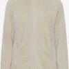 OXMO Sweatjacken Kapuzensweatshirtjacke Frauen Beige