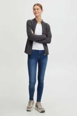 OXMO Strickjacken Strickjacke Sal Frauen Schwarz -OXMO Verkaufs-Shop e1769681a72039a6fd0a30f0239ee98f