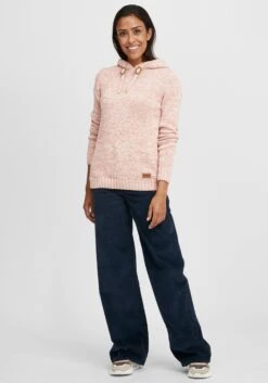 OXMO Kapuzenpullover Strickpullover Philia Frauen Pink -OXMO Verkaufs-Shop e1b4d6e514b6e8a43b1ce147a7b9c5d5