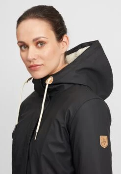OXMO Übergangsjacken Regenjacke Jolina Frauen Schwarz -OXMO Verkaufs-Shop e3cb7f5168b3b811d11a6ce73c470a96