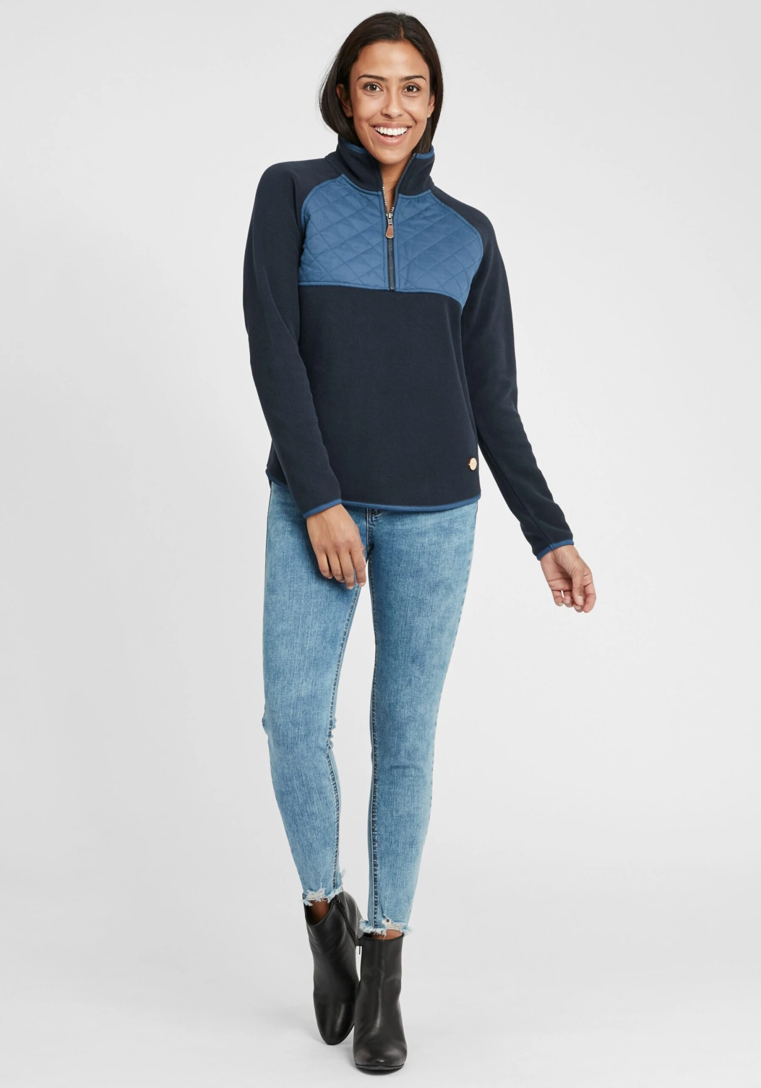 OXMO Übergangsjacken Sweatshirt Malita Frauen Blau 3 OXMO Übergangsjacken Sweatshirt Malita Frauen Blau – Bild 3